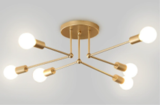 6 bolas de luz 7w negro