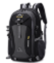 Mochila 40 Gris con negro